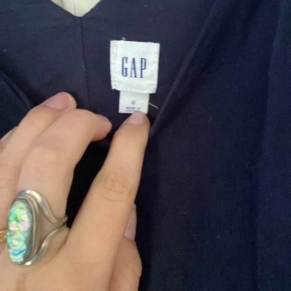 GAP navy linen summer dress - Picture 2 of 2